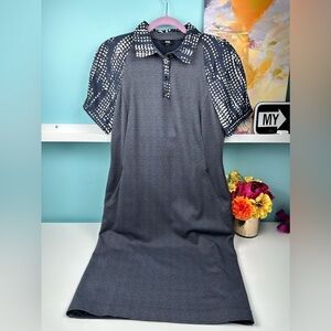 W by Worth dress, charcoal gray with pockets, size 12, excellent condition